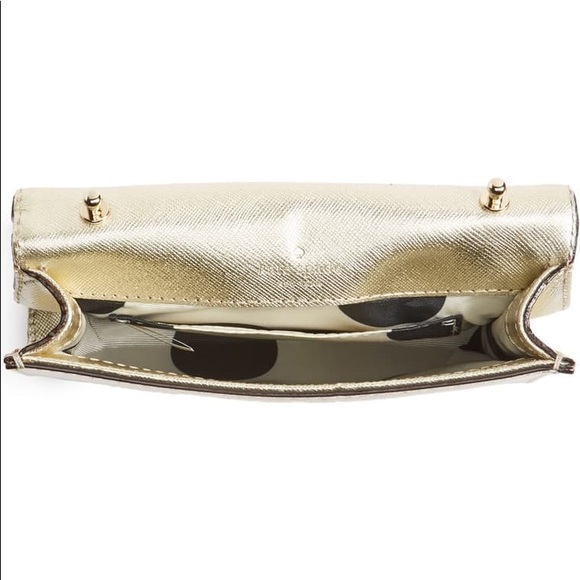 NEW Kate Spade Cami Metallic Gold Crossbody Bag - Picture 3 of 12